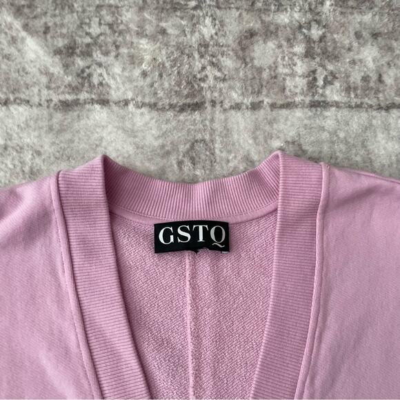 GSTQ Sleeveless V Neck Pullover Sweater Medium - Picture 4 of 9